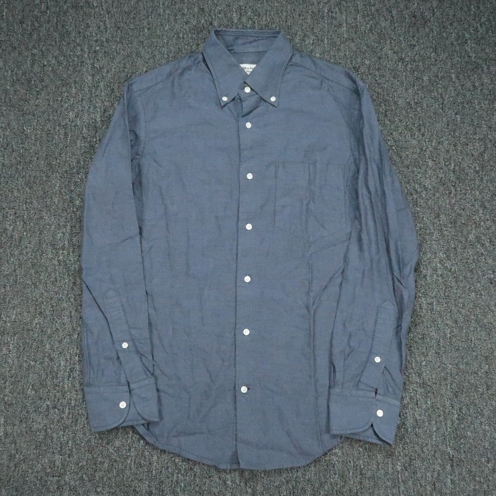 Spier & Mackay Shirt Mens Small Blue Long Sleeve Button Down Oxford Custom
